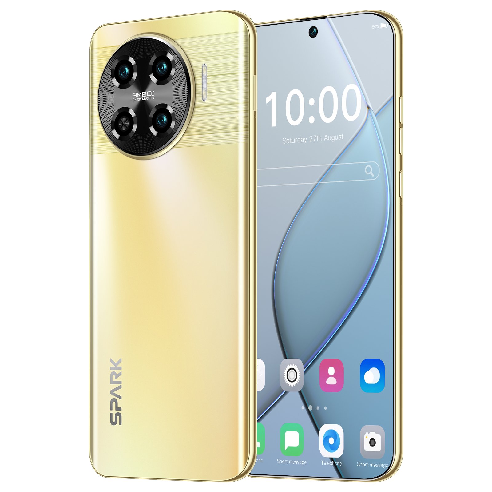 HSDF-Spark 20 Pro+ mode 16GB+1TB 7.6-inch High Quality Super Endurance Mobile Phones dual sim card android 11 smart phone